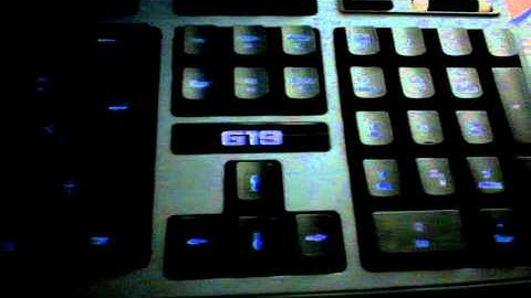 Logitech G19 Police lighting script mod