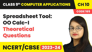 Spreadsheet Tool: OO Calc-I - Theoretical Questions | Class 9th Computer Applications Chapter 10
