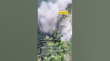 Ukrainian Robots Make Russian Soldiers Surrender #warinukraine #drone