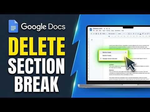 How to Delete Section Break in Google Docs 2026 (Quick Guide)