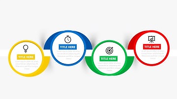 4 Circular Options Infographic Slide in PowerPoint