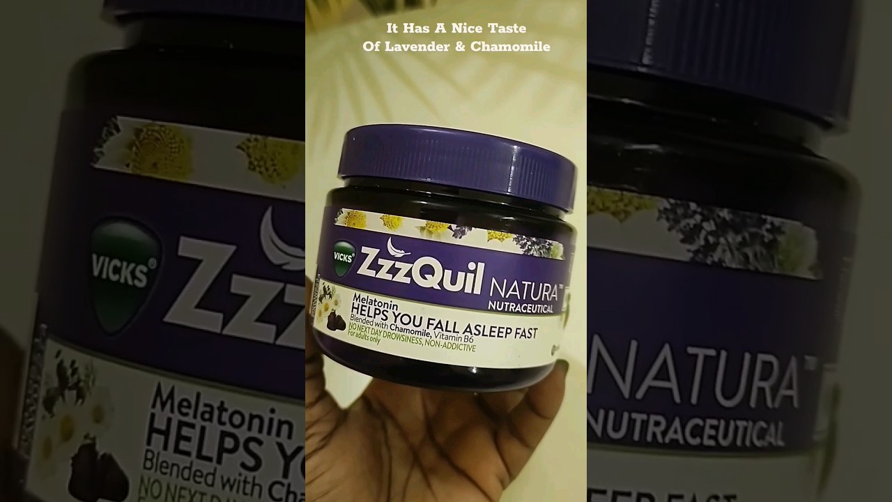 Vicks ZzzQuil Natura II Melatonin Gummies II How To Fall  Sleep Faster & Better - 