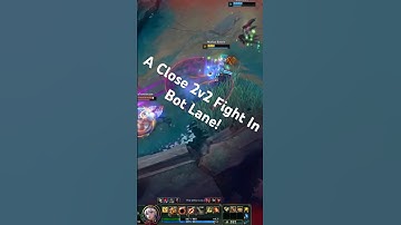 A Close 2v2 Fight In Bot Lane! #leagueoflegends #support #adc #botlane #outplay #2v2 #lol