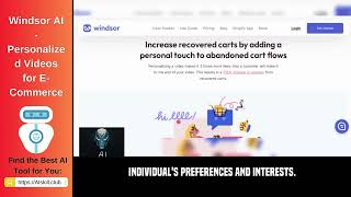 Windsor AI - Personalized Videos for E-Commerce