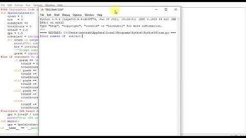 GPA Calculator Code in Python