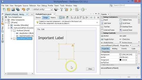 GUI design tips in NetBeans in Java