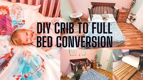 DIY CRIB TO FULL BED CONVERSION