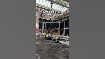 How to build a cardboard stage in 3 seconds #eventmanagement