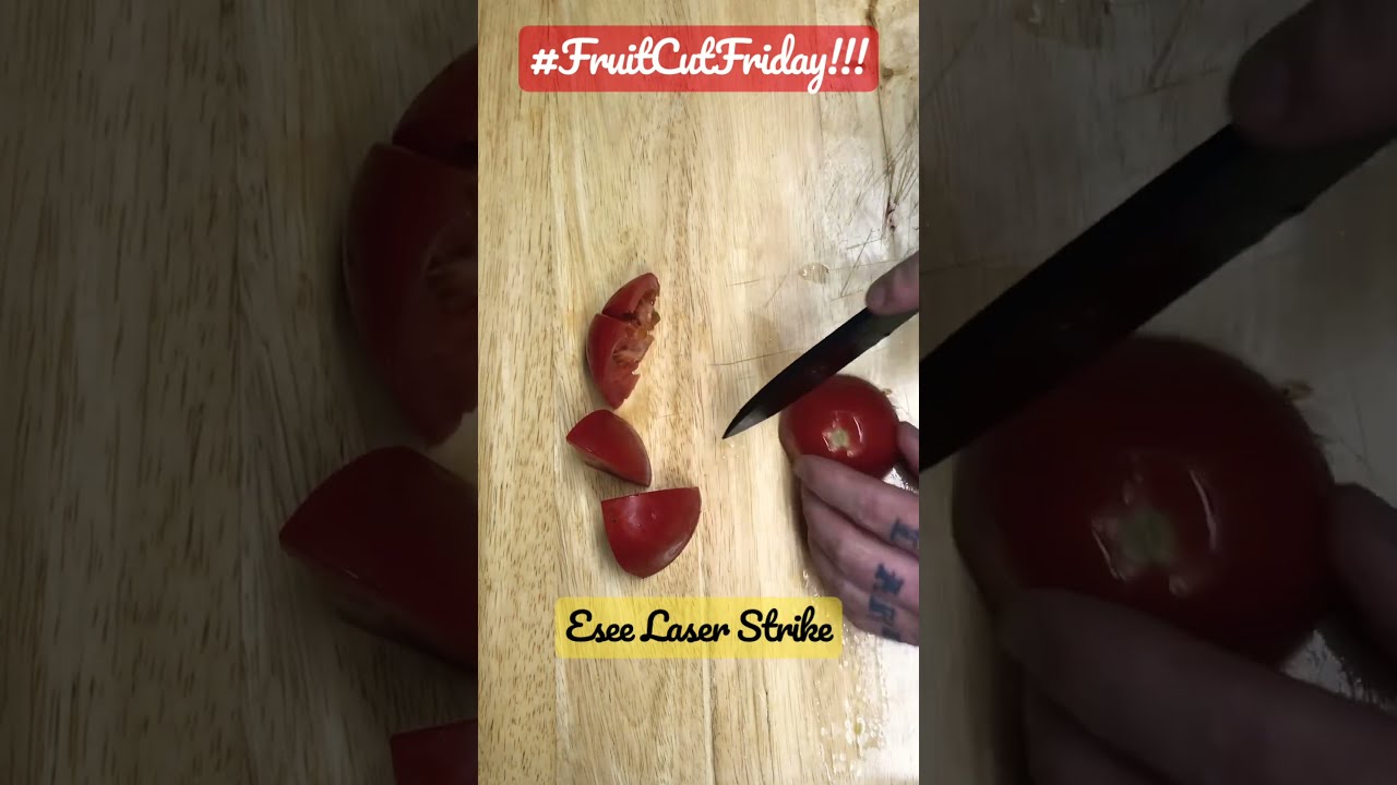 It S FruitCutFriday With The Esee Laser Strike Shorts Youtubeshorts