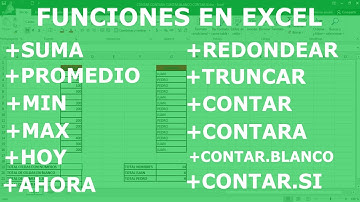 💻FUNCIONES EN EXCEL CONTAR CONTARA CONTAR BLANCO CONTAR SI💻