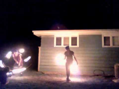 Fire Poi and Hoop Duet Ashley Bransky and Lisa Nor...