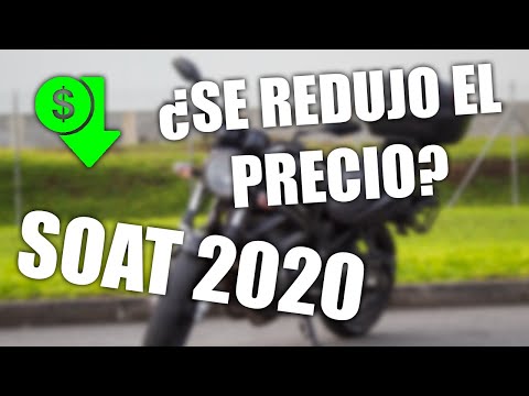 💲 Precio SOAT 2020 - ¿Si hubo descuento?