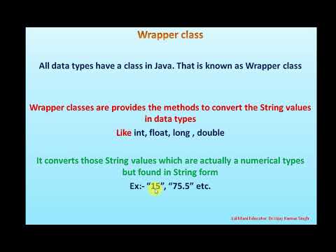 Java Wrapper Classes