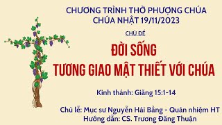 HTTL HUẾ - Chương Trình Thờ Phượng Chúa - 19/11/2023