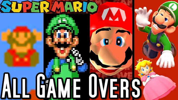 Super Mario ALL GAME OVER SCREENS 1985-2015 (Wii U...