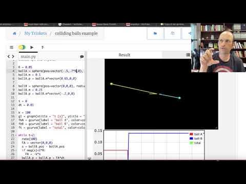 You Can Model Elastic Collisions with Springs - In Python - YouTube
