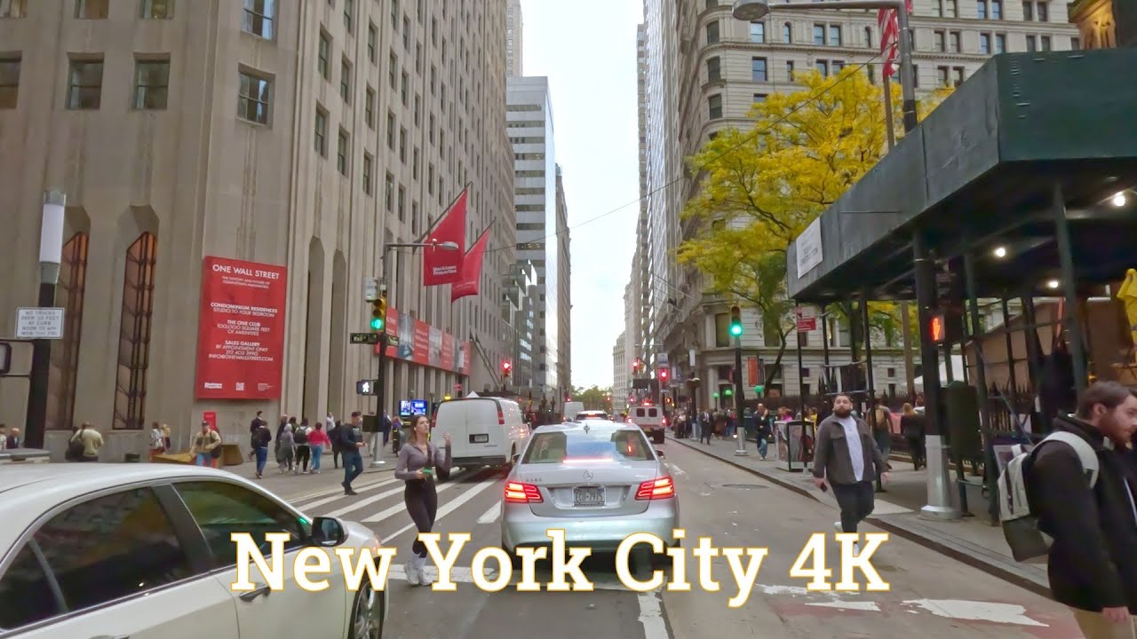 Wall Street -  New York City 4K
