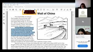 Reading grades 4-5-6 The Great  Wall of China
