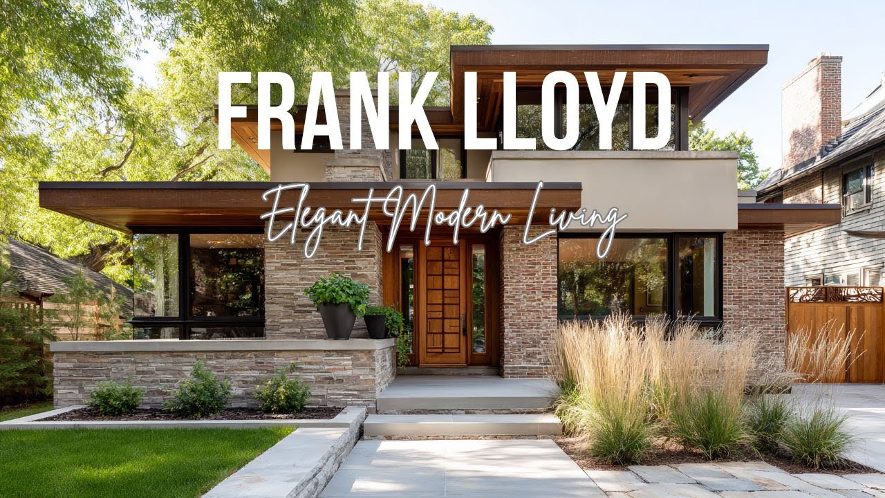 Frank Lloyd Wright Inspired Prairie Homes for Elegant Modern