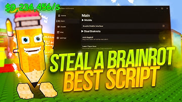 Steal A Brainrot Script *NO KEY* - Instant Steal, Brainrot Spawner, Auto Buy, Desync & More! 🎀🎈