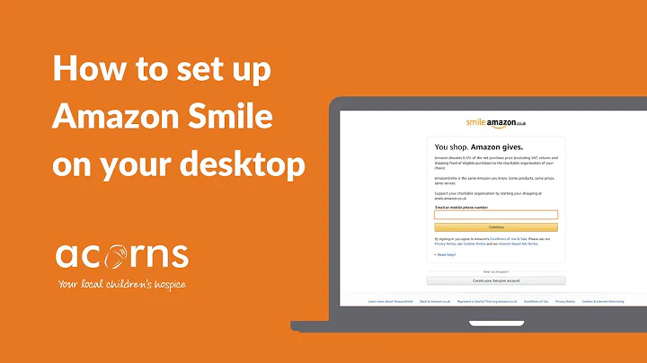 How to set up Amazon Smile on your desktop, a step by step walkthrough