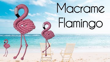 DIY Macrame Flamingo / Fun Craft