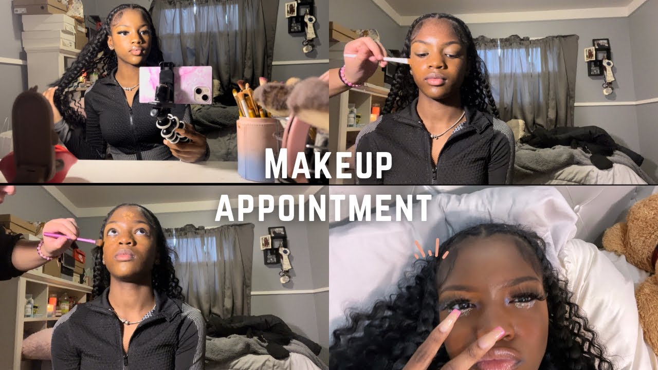 COME WATCH ME GET MY MAKEUP DONE( had to start the year off right