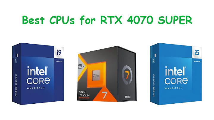 GeForce RTX 470 superの最適なCPU選択
