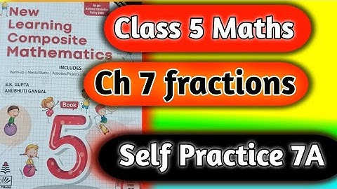 Class 5 Maths Chapter 7 Fractions Self Practice 7A|Chapter 7 Fractions Class 5| #hpsgurugram|Class 5