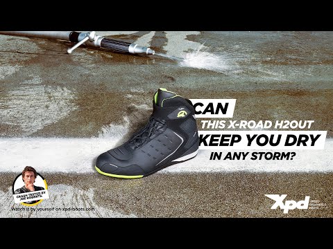 XPD X-Road H2Out waterproof Motorcycle Shoes - YouTube