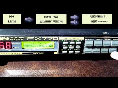 YAMAHA FX770 EFFECT PROCESSOR DEMO 46-93