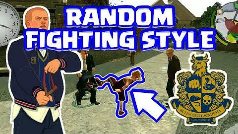Bully AE Mod Random Fighting Style By BiBi - Bully Anniversary Edition