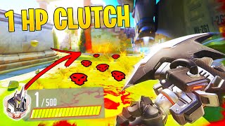 Craziest 1 HP Clutch EVER..! - Overwatch Moments Montage