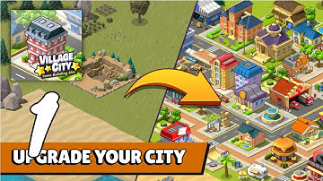 Village City Town Building Sim Gameplay Walkthrough #1 (Android, IOS)
