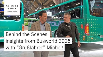 Busworld 2025: A Visit from the #Grußfahrer Michel at Daimler Buses!