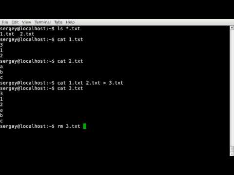 How to combine multiple text files into one file in Linux