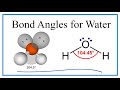 Water Molecule Structure and Bond Angles