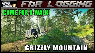 Walkthrough Grizzly Mountain LiveStream ! | Farming Simulator 2019 | FDR Logging