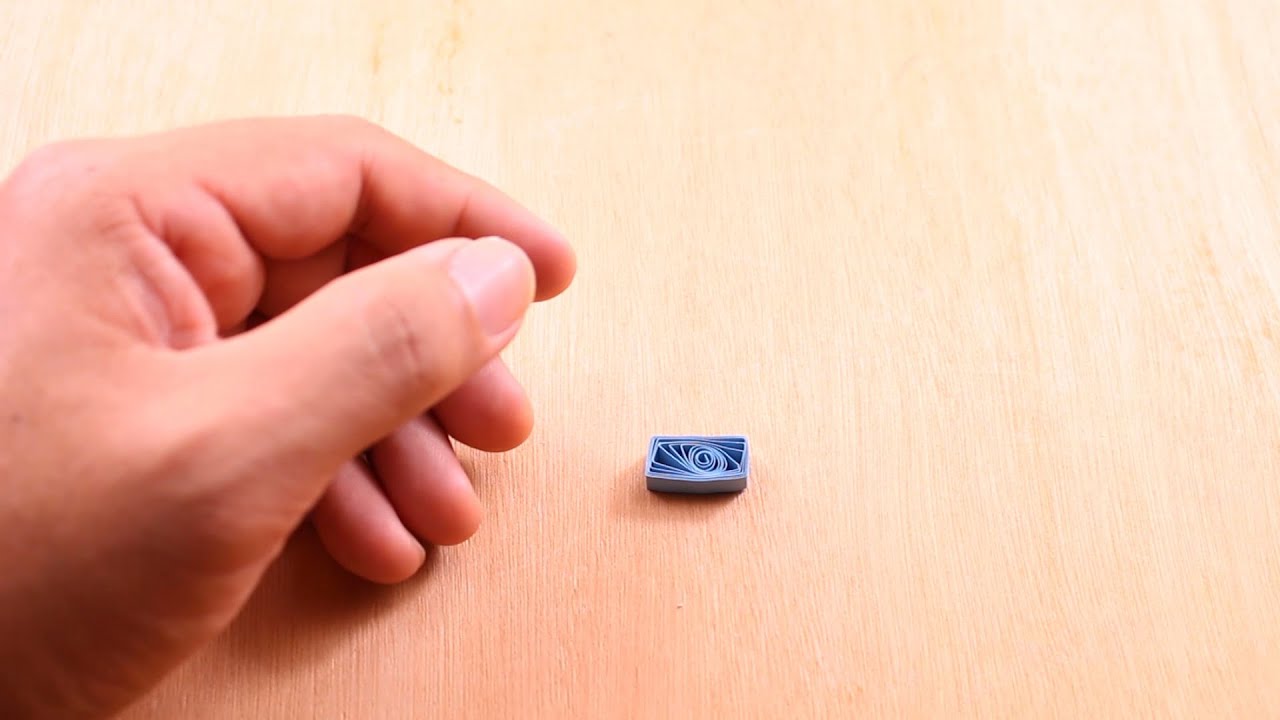 Paper Quilling Rectangular Paper Quilling - Rectangle - YouTube