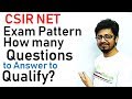 CSIR NET life science exam pattern | How many question to qualify CSIR NET JRF?