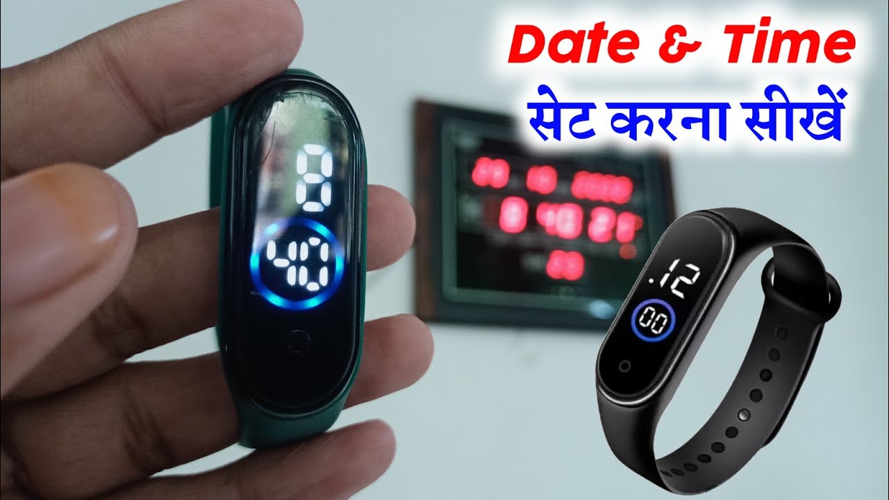 how to set date and time in digital watch digital touch watch ka time kaise set kare YouTube