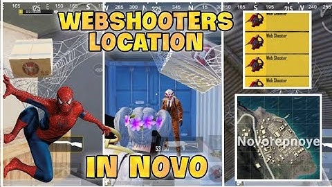 ALL 4 WEBSHOOTERS LOCATIONS in NOVOREPNOYE 🔥 NEW SPIDERMAN™ 🕷️🕸️ Mode in BGMI/PUBG 🤯
