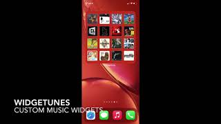Custom music widgets for iOS 14 with WidgeTunes app screenshot 3