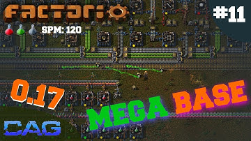 Factorio 0.17 MegaBase   ||  Factorio .17 Gameplay!     ||    Factorio  0.17 Mega base tutorial ep11