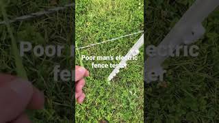 Electric Fence Test