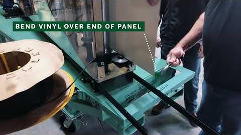 Running Vinyl through a Berridge Portable Roll Former