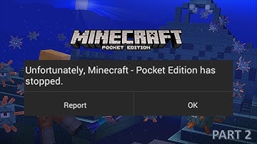 Unfortunately, Minecraft Pocket Edition has stopped