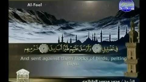سورة الفيل  ختمة منوعة  القارئ  - محمد محمود الطبلاوى