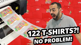 UNREAL RESULTS Printing 122 Shirts with Ricoma’s Newest DTF Printer