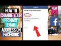 How to Change Facebook Email 2021 | How to Change Your Primary Email Address on Facebook 2021